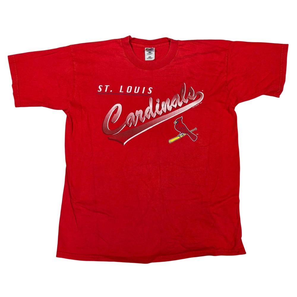 Vintage 1999 St Louis Cardinals MLB T Shirt Mens XL Fruit of the Loom Red Tee